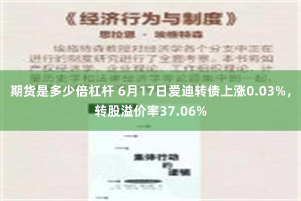 期货是多少倍杠杆 6月17日爱迪转债上涨0.03%，转股溢价率37.06%