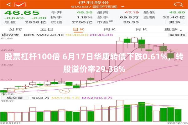 股票杠杆100倍 6月17日华康转债下跌0.61%，转股溢价率29.38%