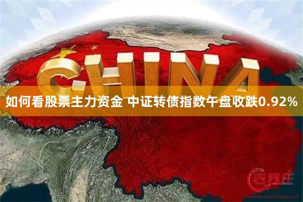 如何看股票主力资金 中证转债指数午盘收跌0.92%